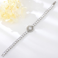 Show details for Brand New White Copper or Brass Fashion Bracelet with SGS/ISO Certification