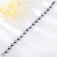 Show details for Beautiful Cubic Zirconia Platinum Plated Fashion Bracelet