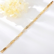 Show details for Inexpensive Gold Plated Cubic Zirconia Fashion Bracelet from Reliable Manufacturer