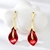 Picture of Featured Red Big Dangle Earrings with Full Guarantee