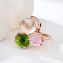 Show details for Irresistible Rose Gold Plated Big Fashion Ring As a Gift