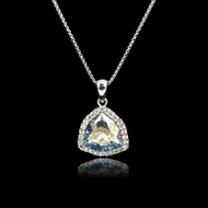 Show details for Featured Blue Zinc Alloy Pendant Necklace in Flattering Style