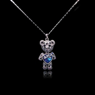 Show details for Featured Blue Swarovski Element Pendant Necklace with Full Guarantee
