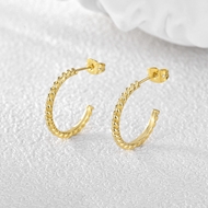 Picture of Hypoallergenic Gold Plated Small Stud Earrings with Easy Return