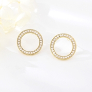 Picture of Famous Medium Gold Plated Stud Earrings