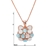 Picture of Wholesale Rose Gold Plated Blue Pendant Necklace with No-Risk Return