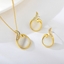 Show details for Popular Opal Gold Plated 2 Piece Jewelry Set
