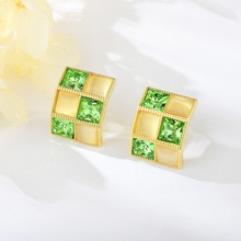 Show details for Sparkling Small Gold Plated Stud Earrings