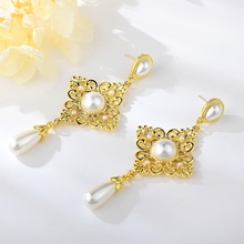 Show details for Zinc Alloy Big Dangle Earrings with Full Guarantee