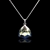Picture of Small Platinum Plated Pendant Necklace with Fast Shipping