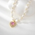 Picture of Most Popular fresh water pearl Gold Plated Short Chain Necklace