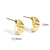 Picture of Fashion Small Gold Plated Stud Earrings