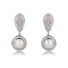Show details for Nice Cubic Zirconia Luxury Dangle Earrings