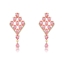 Show details for Impressive Pink Gold Plated Dangle Earrings with Low MOQ