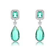 Picture of Need-Now Green Cubic Zirconia Dangle Earrings from Editor Picks