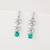 Picture of Recommended Green Platinum Plated Dangle Earrings in Bulk