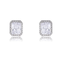 Show details for Nickel Free Platinum Plated Copper or Brass Big Stud Earrings with No-Risk Refund
