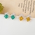 Picture of Wholesale Gold Plated Cubic Zirconia Big Stud Earrings with No-Risk Return