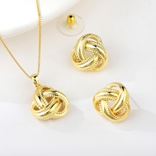 Show details for Hypoallergenic Gold Plated Small 2 Piece Jewelry Set with Easy Return