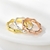 Picture of Hot Selling Multi-tone Plated Copper or Brass Fashion Ring from Top Designer
