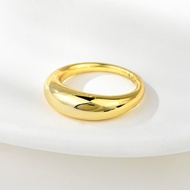 Picture of Copper or Brass Gold Plated Fashion Ring with Low MOQ
