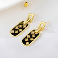 Show details for Featured Gold Plated Dubai Dangle Earrings with Full Guarantee