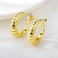 Show details for Hot Selling Gold Plated Dubai Big Hoop Earrings from Top Designer