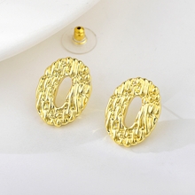 Show details for Charming Gold Plated Dubai Big Stud Earrings of Original Design