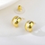 Picture of Best Big Gold Plated Big Stud Earrings