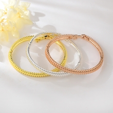 Show details for Nickel Free Multi-tone Plated Zinc Alloy Fashion Bangle with No-Risk Refund