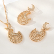 Show details for Unique Cubic Zirconia Luxury 2 Piece Jewelry Set