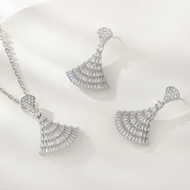 Show details for Funky Medium Cubic Zirconia 2 Piece Jewelry Set