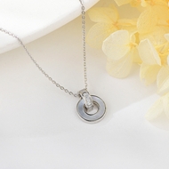 Show details for Inexpensive Platinum Plated 925 Sterling Silver Pendant Necklace from Reliable Manufacturer