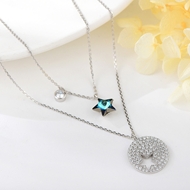 Show details for Sparkly Small Star Pendant Necklace