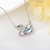 Picture of swan Platinum Plated Pendant Necklace with Worldwide Shipping