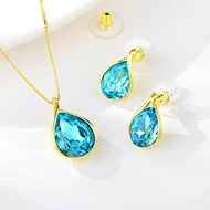 Picture of Most Popular Artificial Crystal Small 3 Piece Jewelry Set