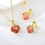 Show details for Cheap Zinc Alloy Pink 3 Piece Jewelry Set