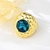 Picture of Attractive Gold Plated Artificial Crystal Ring Wholesale Price