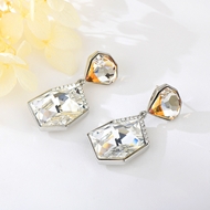 Show details for Wholesale Platinum Plated Medium Stud Earrings at Great Low Price