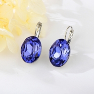 Show details for Fashion Swarovski Element Hoop Earrings with Speedy Delivery