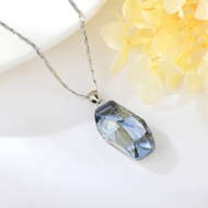 Show details for Delicate Swarovski Element Zinc Alloy Pendant Necklace
