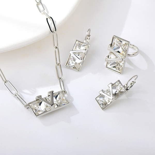 Picture of Zinc Alloy Medium 3 Piece Jewelry Set with Full Guarantee