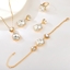 Show details for Low Price Zinc Alloy White 4 Piece Jewelry Set in Exclusive Design