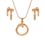 Show details for Bulk Rose Gold Plated Small 2 Piece Jewelry Set with No-Risk Return