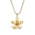 Picture of Unique Artificial Crystal Gold Plated Pendant Necklace