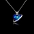 Picture of Fashionable Love & Heart Blue Pendant Necklace