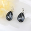 Show details for Most Popular Swarovski Element Black Hoop Earrings