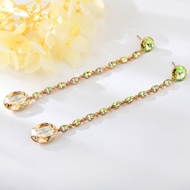 Show details for Small Swarovski Element Hoop Earrings with Fast Shipping