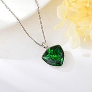 Show details for Designer Platinum Plated Zinc Alloy Pendant Necklace with No-Risk Return