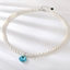 Show details for Hot Selling Blue Platinum Plated Pendant Necklace from Top Designer
